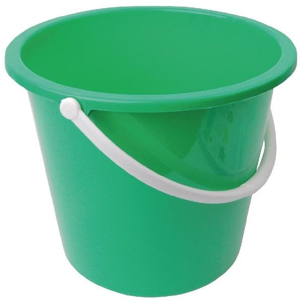Seau plastique Jantex vert 10L, CD806