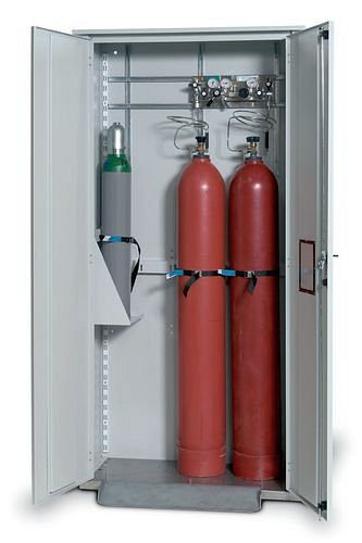 Porte-bouteille DENIOS pour armoire à bouteilles de gaz comprimé LG, réglable en hauteur, 117-059