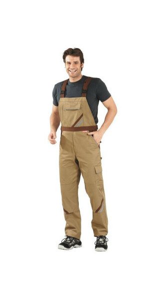 Salopette Planam Highline, kaki/marron/zinc, taille 54, 2334054