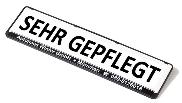 Enseigne publicitaire Eichner Miniletter standard, blanche, impression : Très bien entretenue, 9219-00156
