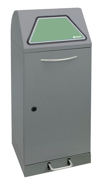 tri des déchets contondants Modul-Vario 75, structure en aluminium gris, système ProSlide, 75 litres, levier à pédale, 625-075-1-1-100
