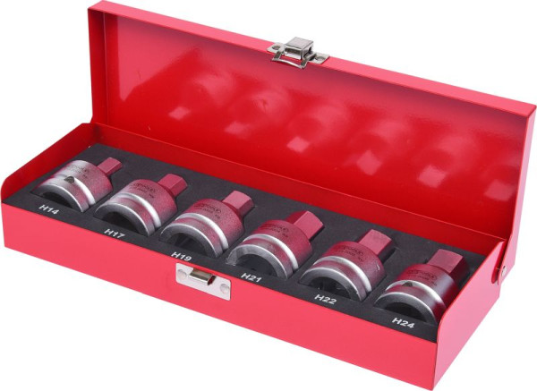 KS Tools Jeu de douilles à chocs 3/4", 6 pièces, 14-24 mm, 515.0000