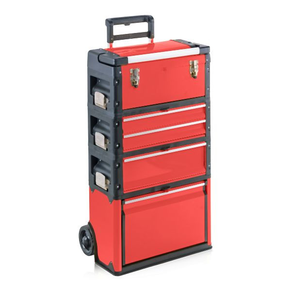 Chariot à outils Metra, 4 compartiments 1k.1.2.1 Rouge confort, 10729