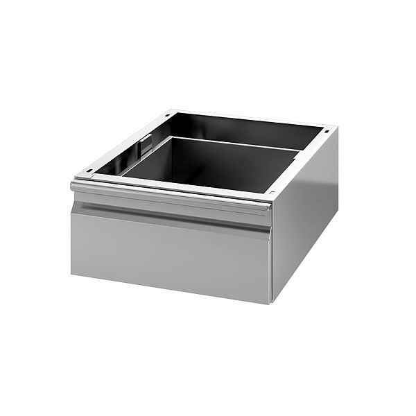 Tiroir Vaiotec GN1/1 pour table de travail 600, acier inox AISI 304, 40x58,5x19 cm, 10860
