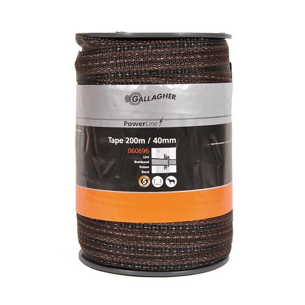Gallagher PowerLine haut débit 40 mm 200 m terre, 060696