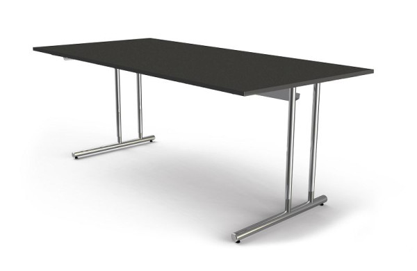 Bureau Kerkmann extra large, L 2000 x P 1000 x H 680-820 mm, Artline, couleur : anthracite, 11765313
