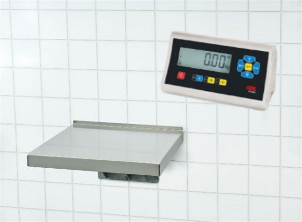 Balance murale FLINTAB Light, 60 kg, avec STAN07, cellule de pesée VA-IP68, calibrée, avec batterie lithium polymère, PS6722.01-1300-524-ADE H3036-001