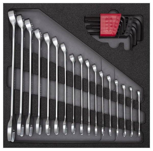 GEDORE jeu de clés mixtes rouges et tournevis coudés 4/6 module CT 26 pièces, 3301699