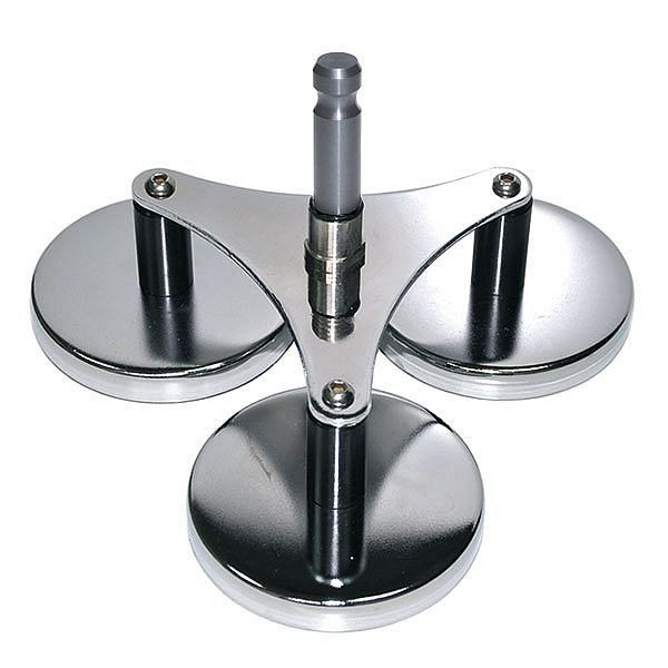 proNIVO Support magnétique pour antennes GNSS, 3 aimants, avec spigot Leica, 218-MF3-L