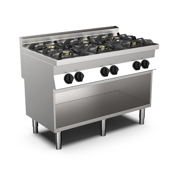 Cuisinière à gaz Mareno M0-700 6 feux, 120cm, 170.403