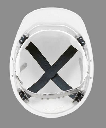 Casque de chantier Schuberth avec sangle à 4 points, selon DIN-EN 397, blanc, 116-352