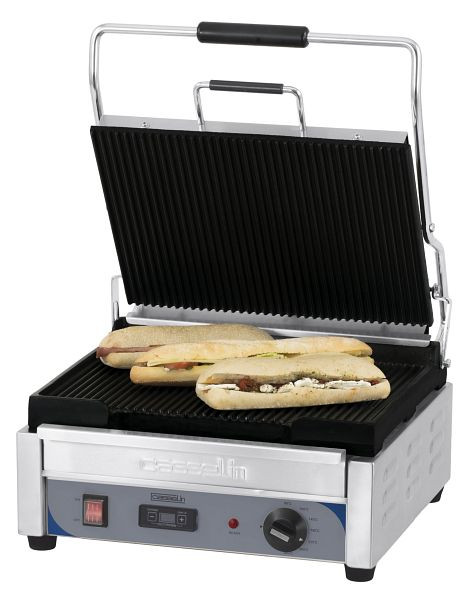 Casselin Panini-Grill L - Premium - Rainuré / Rainuré avec minuterie, CGPRRGPT