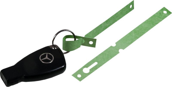 Porte-clés Eichner en Tyvek, vert, UE : 1000 pièces, 9219-00816