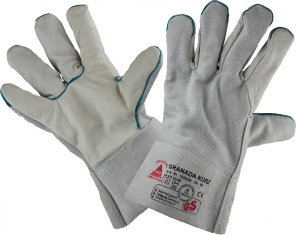 Hase Safety GRANADA-short, gants de sécurité à 5 doigts en cuir de vachette, taille : 12, 100328