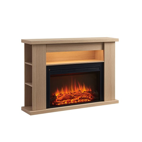 Cheminée électrique BALDERIA Ruby, 2000 W, marron clair, EF376A-MT376E-NO