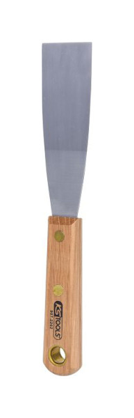 Spatule en acier inoxydable KS Tools, 38 mm, avec manche en bois, 907.2262