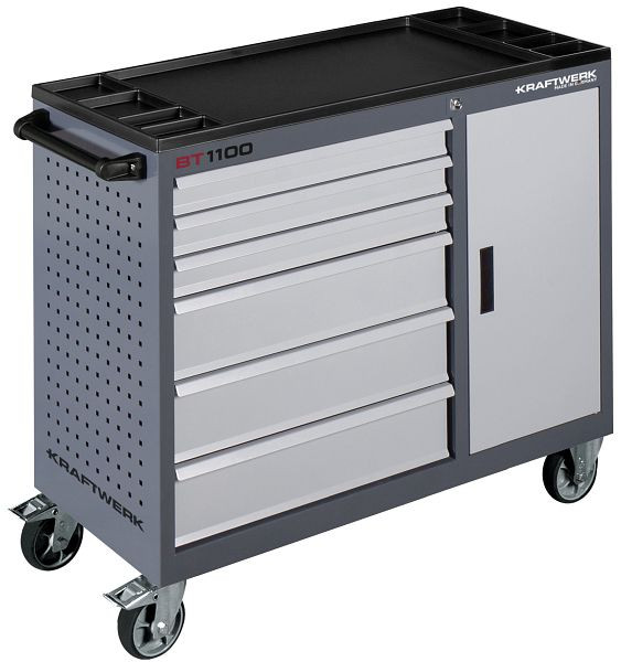Desserte d'atelier Kraftwerk BT1100 60/40 6 tiroirs + 1 armoire, 101.316.100