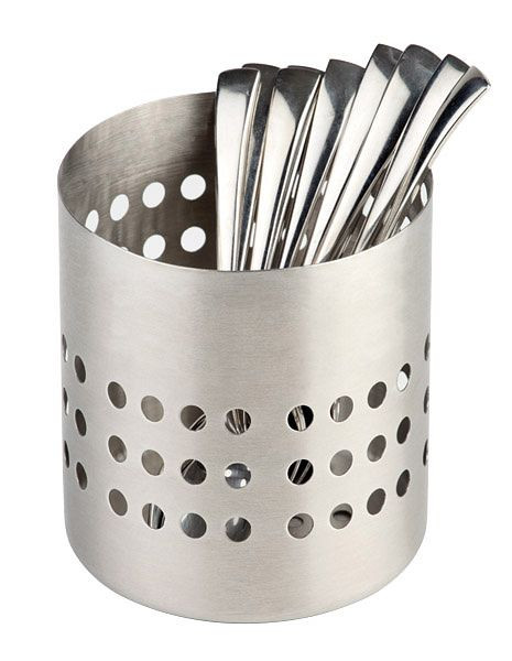 Range-couverts APS, Ø 10 cm, hauteur : 10 cm, acier inoxydable, poli mat, 11921