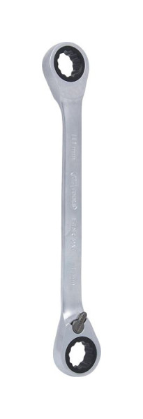 KS Tools GEARplus clé polygonale double à cliquet réversible 10x11mm, 503.4573