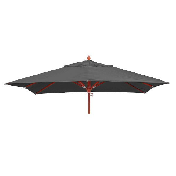 Housse de remplacement Mendler pour parasol en bois de gastronomie HWC-C57, housse de parasol, carré 3x3m polyester 3kg, anthracite, 76663