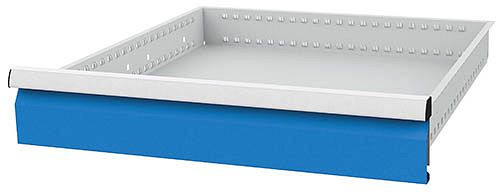 Tiroir Bedrunka+Hirth, rails inclus, R 24-24, hauteur du panneau 125 mm, capacité de charge 100 kg, dimensions en mm (LxPxH) : 600 x 600 x 125, 60.70.125V10