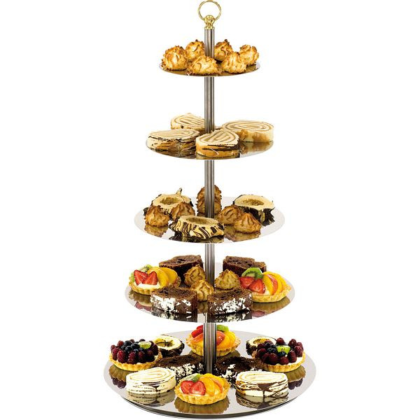 Étagère miroir Stalgast, 3 niveaux, hauteur 48 cm, BK0301003