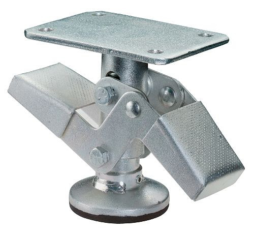 Base de machine à rouleaux BS, dimensions de plaque 135x110 mm, en combinaison avec rouleau Ø 100 mm, T220.100
