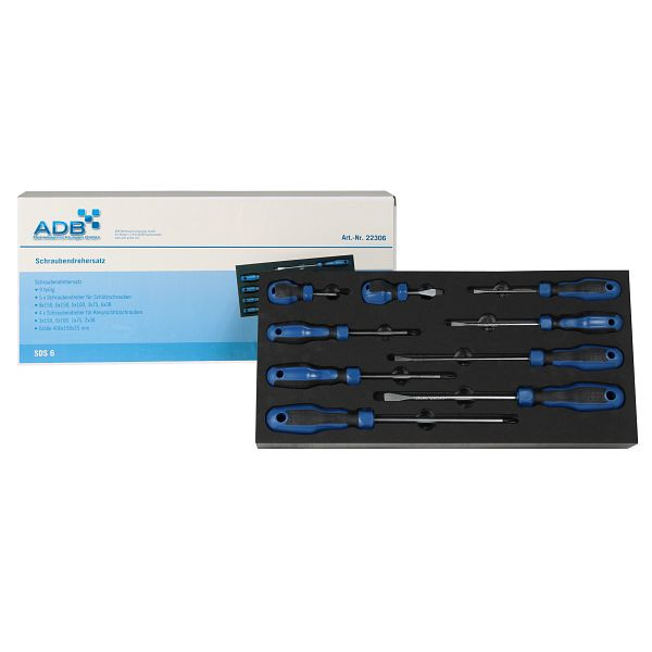 Jeu de tournevis ADB, 9 pièces, 22306