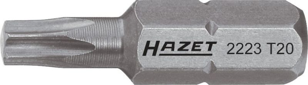 Embout Hazet, hexagonal plein 6,3 (1/4 pouce), profil intérieur TORX®, T15, 2223-T15