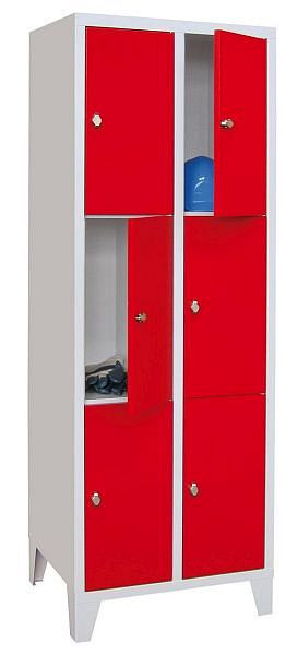 Armoires de vestiaire PAVOY avec piètement, largeur du compartiment 300 mm, 21265-233-401
