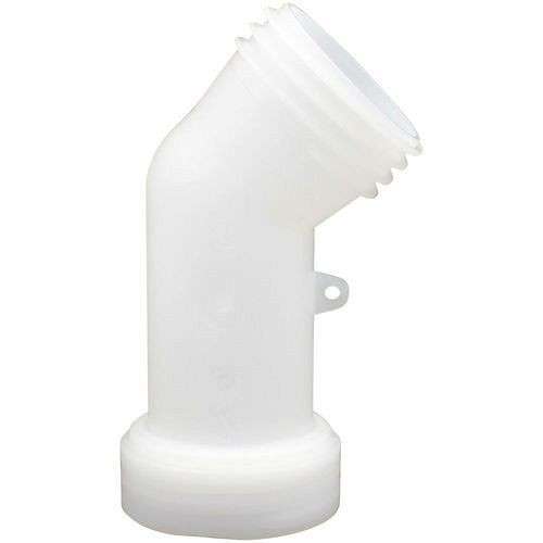 Buse de sortie DENIOS IBC DN 50, monobloc, avec gros filetage S60x6 IT, coudée à 45°, lot de 5, 311438