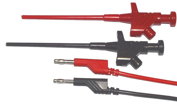 Jeu de sondes de test à pince Busching, avec pince flexible, câble de test de 1 m, AK-789024