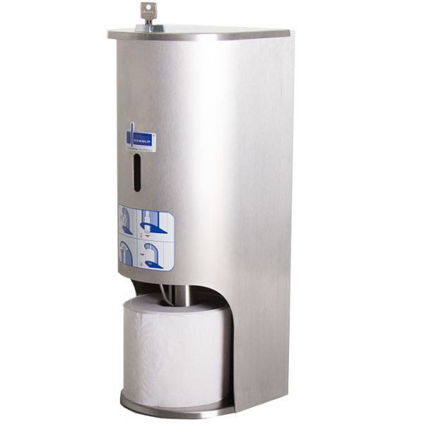 Distributeur de papier toilette KEMMLIT pour 3 rouleaux, acier inoxydable, 205.574