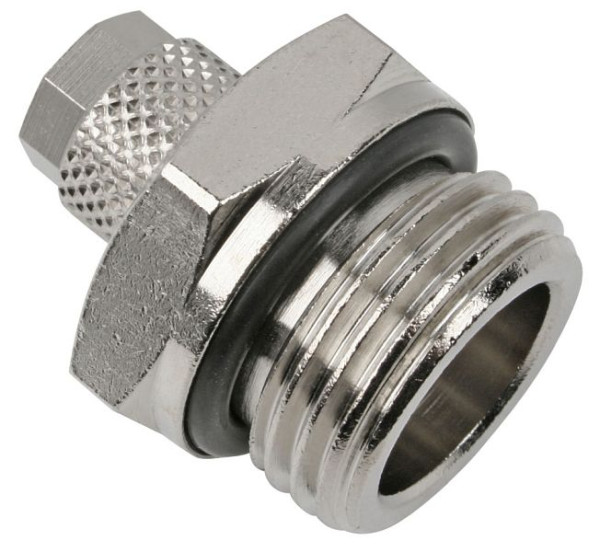 temporisateur A-GE-6/4-1/2-MSv, Raccordement vissé droit, filetage cylindrique avec joint torique, UE : 10 pièces, 01010035