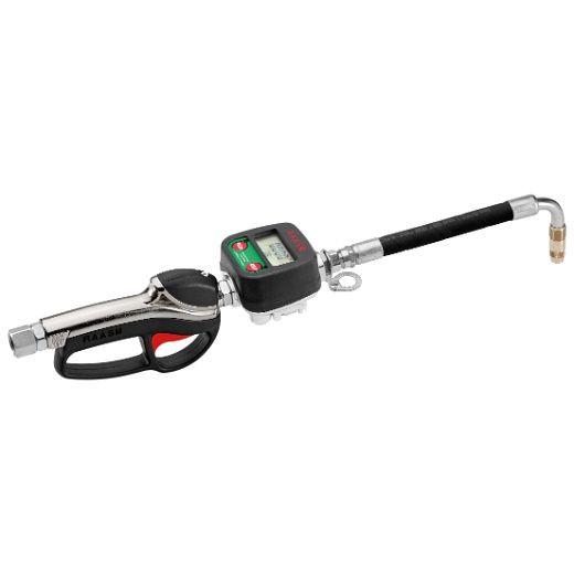 Injecteur de carburant ELMAG '40AL' pour huile et liquides similaires, avec compteur numérique et embout flexible, raccord rotatif IG 1/2', 33108