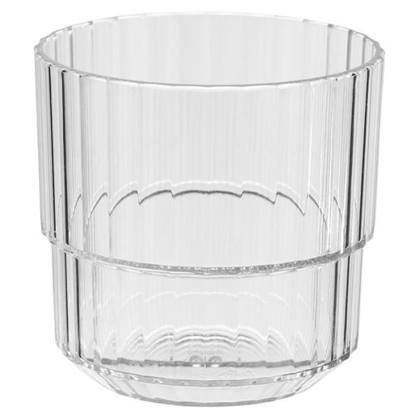 Gobelet APS -LINEA-, Ø 8,5 cm, hauteur : 8 cm, Tritan, 220 ml, couleur : transparent, lot de 48, 10561