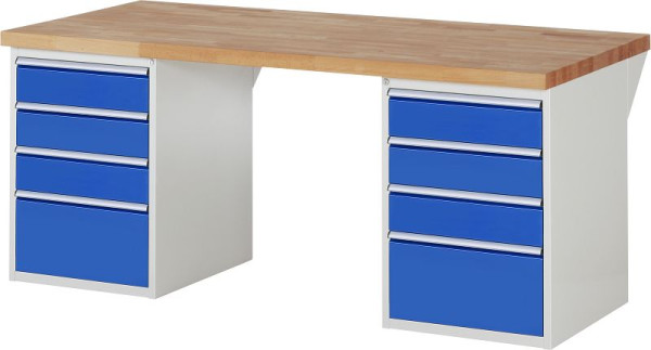 Etabli RAU série 7000 - modèle 7510-3, L2000 x P900 x H890 mm, base système L2000 x P850 x H850 mm, 03-7510A3-209B4M.11