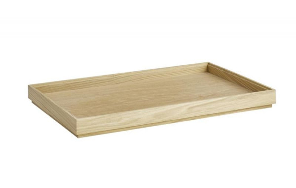 Caisse en bois APS GN 1/1 -VALO-53 x 32,5 cm, hauteur : 4,5 cm, bois de chêne (huilé), 14000