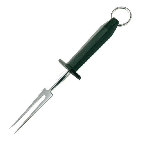 Fourchette à viande Hygiplas 15cm noire, C423