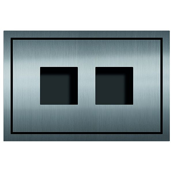 Kit d'encastrement TCS composé d'une face avant affleurante et d'un boîtier d'encastrement pour la série AMI, pour module AMI 2x1, 1 colonne, ZAU2067-0030