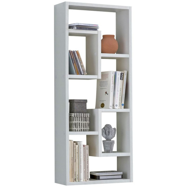 Wohnling étagère murale ROSALIE blanc 36x90x13,5 cm bois design étagère suspendue moderne, WL5.334