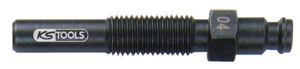 Adaptateur d'injecteur KS Tools, M10x1,25 avec filetage extérieur, longueur 70 mm, 150.3665