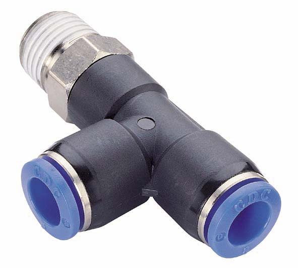 temporisateur B-LEdk-6-1/8-KU, raccord à visser L, conique, avec filetage revêtu PTFE, Ø tuyau : 6 mm, filetage : 1/8", UE : 10 pièces, 03180082