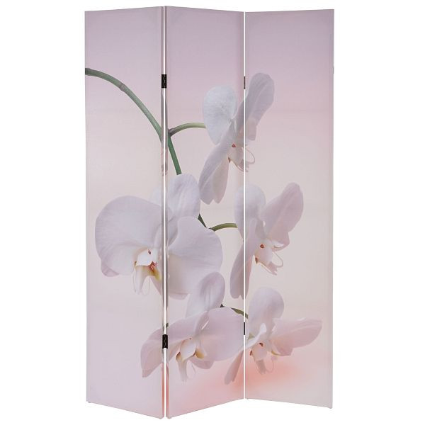 Paravent photo Mendler T233, paravent 180x120cm, orchidée, 35983