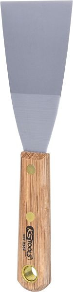 Spatule en acier inoxydable KS Tools, 63 mm, avec manche en bois, 907.2264