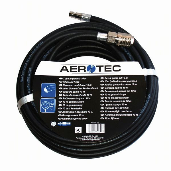 Tuyau d'air comprimé AEROTEC KFZ PRO 10 mètres x 13 mm diamètre intérieur, 2005745