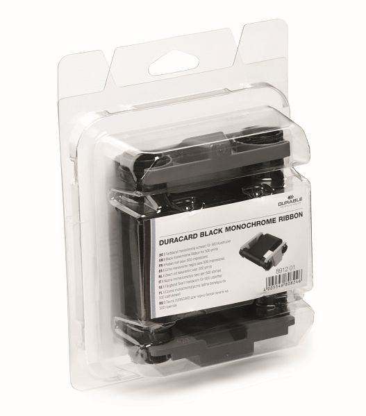 Ruban DURACARD DURABLE, accessoires pour imprimante de cartes NOIR, ruban, 891201