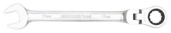 Clé mixte à cliquet à joint rouge GEDORE SW13mm 180mm, 3300879