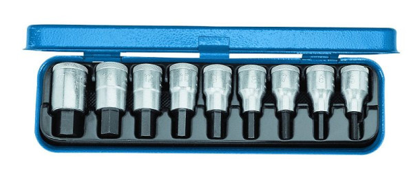 GEDORE jeu de tournevis 1/2" 9 pièces 5-17 mm, 6156250