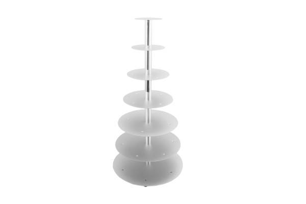 Présentoir à gâteaux à étages Schneider, 7 étages, argent, 146007